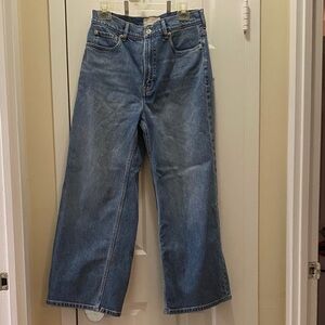 Everlane Way High Sailor Jeans in Vintage Blue